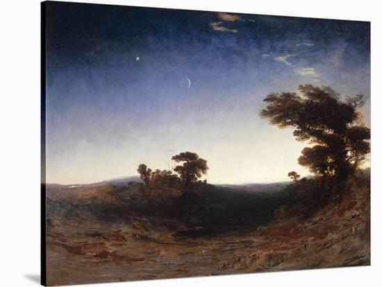 Landscape at Dusk-John Martin-Stretched Canvas