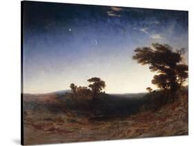 Landscape at Dusk-John Martin-Stretched Canvas