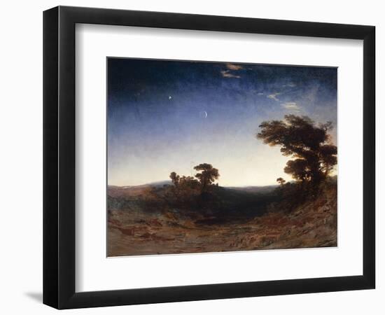 Landscape at Dusk-John Martin-Framed Premium Giclee Print