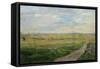 Landscape at Eidsberg Church-August Eiebakke-Framed Stretched Canvas