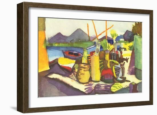 Landscape at Hammamet-Auguste Macke-Framed Art Print