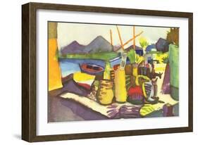 Landscape at Hammamet-Auguste Macke-Framed Art Print