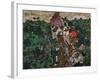 Landscape at Krumau, 1910-16-Egon Schiele-Framed Giclee Print