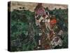 Landscape at Krumau, 1910-16-Egon Schiele-Stretched Canvas