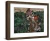 Landscape at Krumau, 1910-16-Egon Schiele-Framed Giclee Print