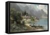 Landscape at Lake Kochelsee, Bavaria-Carl Prestel-Framed Stretched Canvas