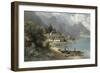 Landscape at Lake Kochelsee, Bavaria-Carl Prestel-Framed Giclee Print