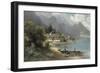 Landscape at Lake Kochelsee, Bavaria-Carl Prestel-Framed Giclee Print