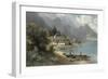 Landscape at Lake Kochelsee, Bavaria-Carl Prestel-Framed Giclee Print