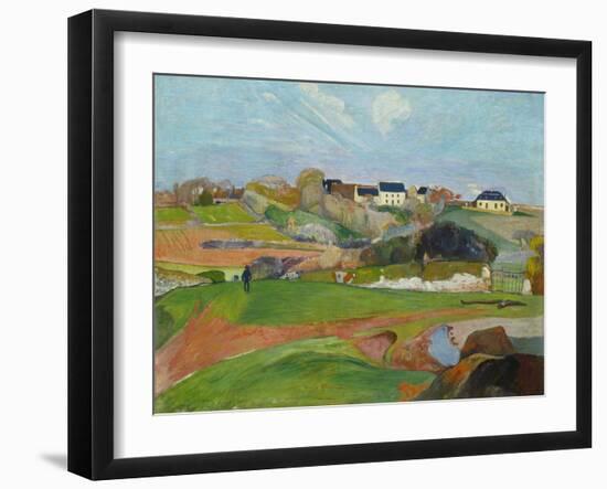 Landscape at Le Pouldu, 1890-Paul Gauguin-Framed Giclee Print