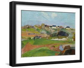 Landscape at Le Pouldu, 1890-Paul Gauguin-Framed Giclee Print