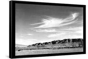 Landscape at Manzanar-Ansel Adams-Framed Stretched Canvas