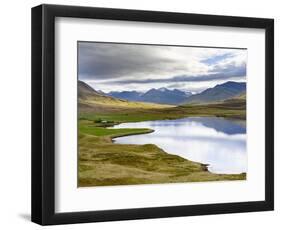 Landscape at Miklavatn, Trollaskagi, near Siglufjordur. Northern Iceland-Martin Zwick-Framed Photographic Print