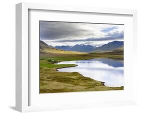 Landscape at Miklavatn, Trollaskagi, near Siglufjordur. Northern Iceland-Martin Zwick-Framed Photographic Print