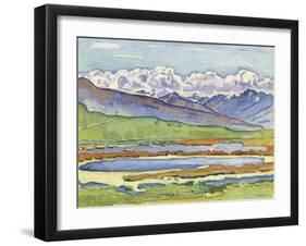 Landscape at Montana-Ferdinand Hodler-Framed Giclee Print