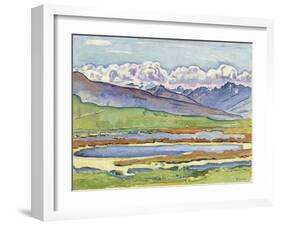 Landscape at Montana-Ferdinand Hodler-Framed Giclee Print