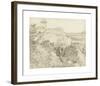 Landscape at Montmajour Abbey in Arles, 1888-Vincent Van Gogh-Framed Premium Giclee Print