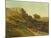 Landscape at Ornans-Gustave Courbet-Mounted Collectable Print