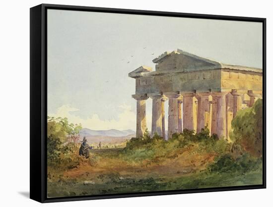 Landscape at Paestum-Arthur Glennie-Framed Stretched Canvas