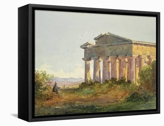 Landscape at Paestum-Arthur Glennie-Framed Stretched Canvas