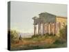 Landscape at Paestum-Arthur Glennie-Stretched Canvas