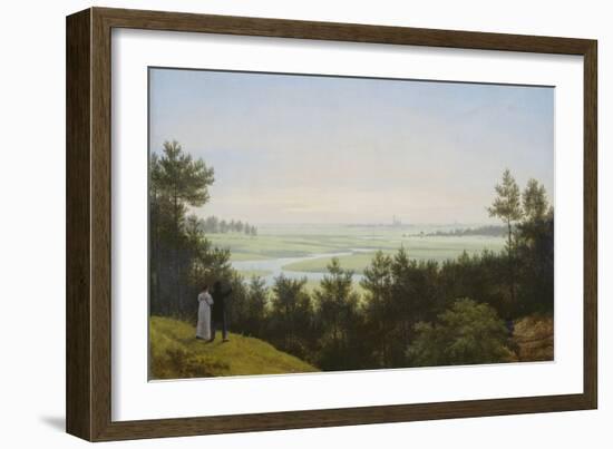 Landscape at Pichelswerder. 1814-Karl Friedrich Schinkel-Framed Giclee Print