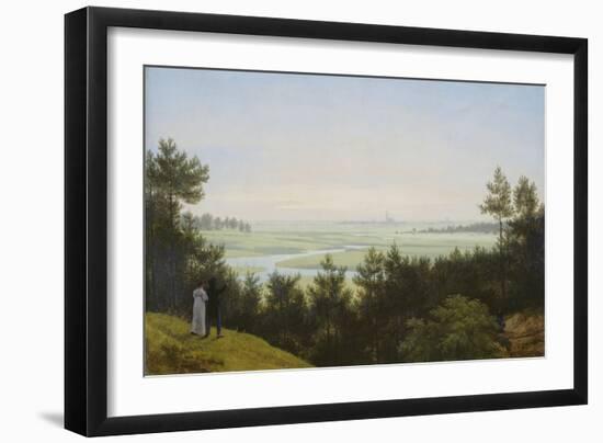 Landscape at Pichelswerder. 1814-Karl Friedrich Schinkel-Framed Giclee Print