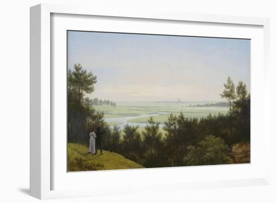 Landscape at Pichelswerder. 1814-Karl Friedrich Schinkel-Framed Giclee Print