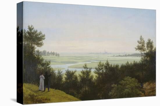 Landscape at Pichelswerder. 1814-Karl Friedrich Schinkel-Stretched Canvas