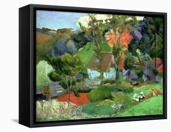 Landscape at Pont Aven, 1888-Paul Gauguin-Framed Stretched Canvas