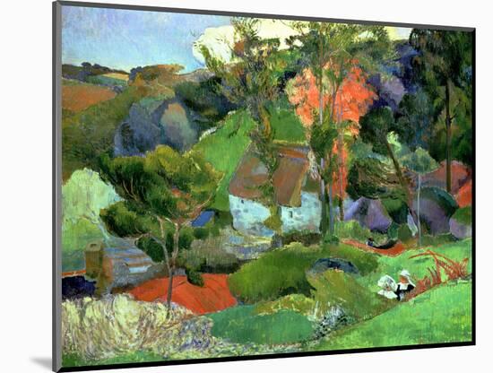 Landscape at Pont Aven, 1888-Paul Gauguin-Mounted Premium Giclee Print