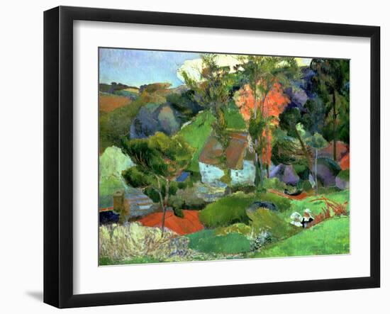 Landscape at Pont Aven, 1888-Paul Gauguin-Framed Giclee Print