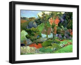 Landscape at Pont Aven, 1888-Paul Gauguin-Framed Giclee Print