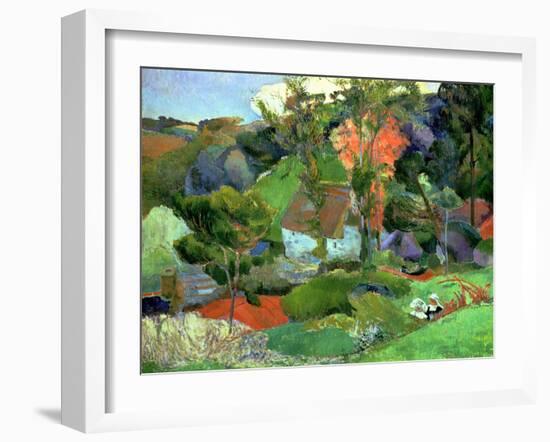 Landscape at Pont Aven, 1888-Paul Gauguin-Framed Giclee Print