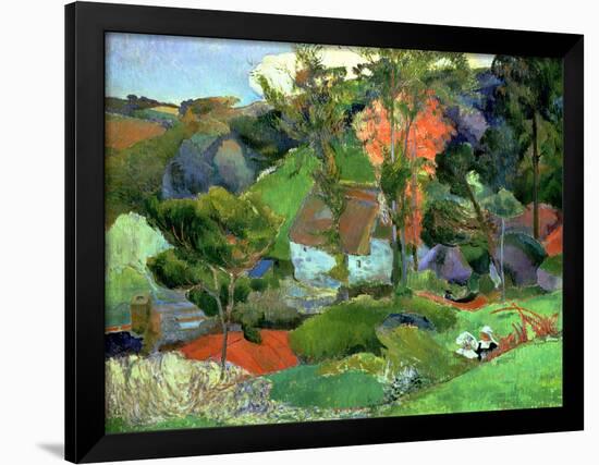 Landscape at Pont Aven, 1888-Paul Gauguin-Framed Giclee Print