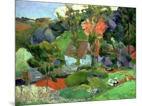 Landscape at Pont Aven, 1888-Paul Gauguin-Mounted Giclee Print