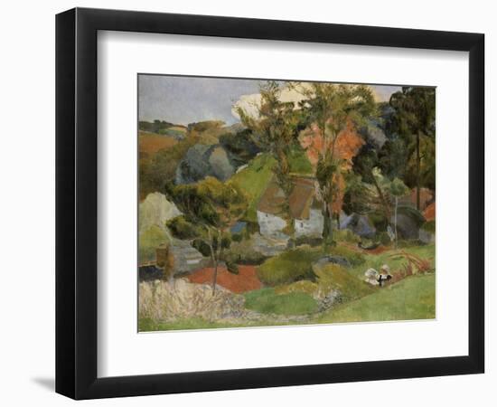 Landscape at Pont Aven, 1888-Paul Gauguin-Framed Giclee Print