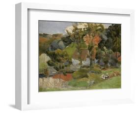 Landscape at Pont Aven, 1888-Paul Gauguin-Framed Giclee Print