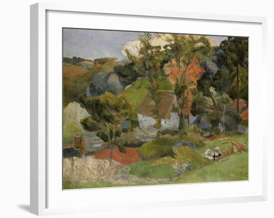 Landscape at Pont Aven, 1888-Paul Gauguin-Framed Giclee Print