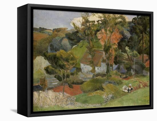 Landscape at Pont Aven, 1888-Paul Gauguin-Framed Stretched Canvas