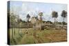 Landscape at Pontoise-Camille Pissarro-Stretched Canvas