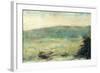 Landscape at Saint-Ouen-Georges Seurat-Framed Art Print