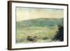 Landscape at Saint-Ouen-Georges Seurat-Framed Art Print