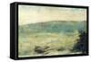 Landscape at Saint-Ouen-Georges Seurat-Framed Stretched Canvas