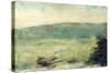 Landscape at Saint-Ouen-Georges Seurat-Stretched Canvas