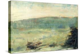 Landscape at Saint-Ouen-Georges Seurat-Stretched Canvas