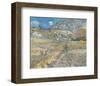 Landscape at Saint-Re?my (Enclosed Field with Peasant), 1889-Vincent van Gogh-Framed Giclee Print