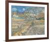 Landscape at Saint-Re?my (Enclosed Field with Peasant), 1889-Vincent van Gogh-Framed Giclee Print