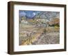 Landscape at Saint-Remy (The Plouged Field)-Vincent van Gogh-Framed Giclee Print