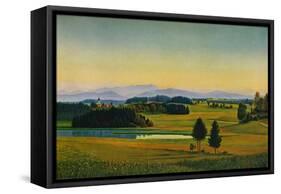'Landscape at Staffelsee', c1931-Georg Schrimpf-Framed Stretched Canvas